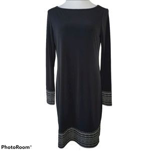 MICHAEL Michael Kors LS Dress Black Size Medium